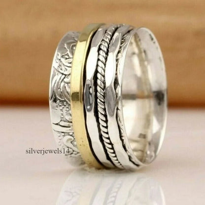 VintageTwirl Antique Elegance Spinner Ring