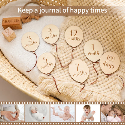 Babyscape Wooden Milestone Numerals