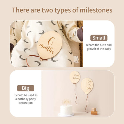 Babyscape Wooden Milestone Numerals