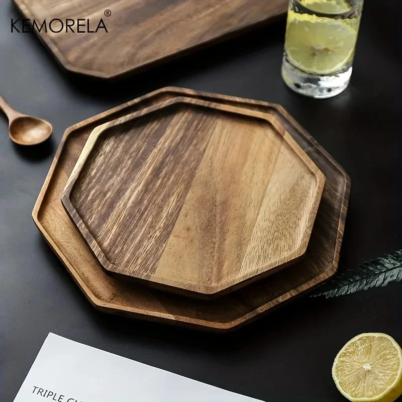 Acacia Wood Serving Tray (1pc)