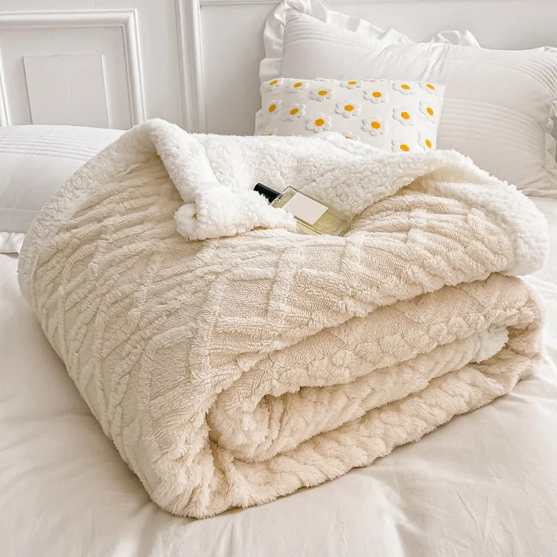 CozyCloud Woolen Haven Throw