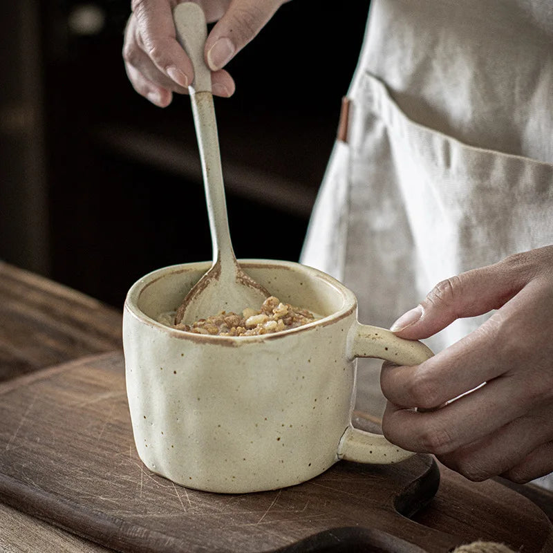 NostalTea Essence: Japanese Vintage Ceramic Mug