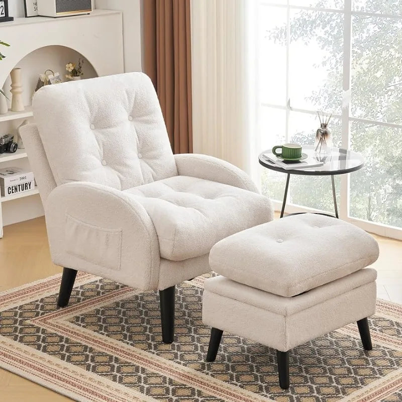 PlushPair Retreat Chair w/ Ottoman