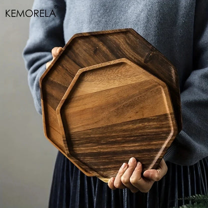 Acacia Wood Serving Tray (1pc)