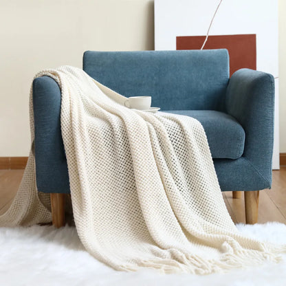 Knitted Nordic Blanket