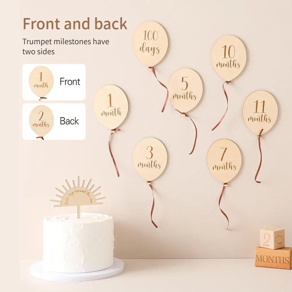 Babyscape Wooden Milestone Numerals