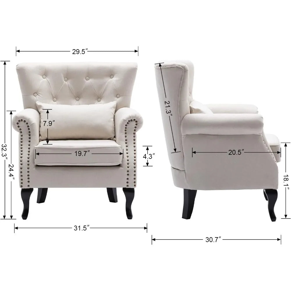 RegalComfort Tufted Club Chair