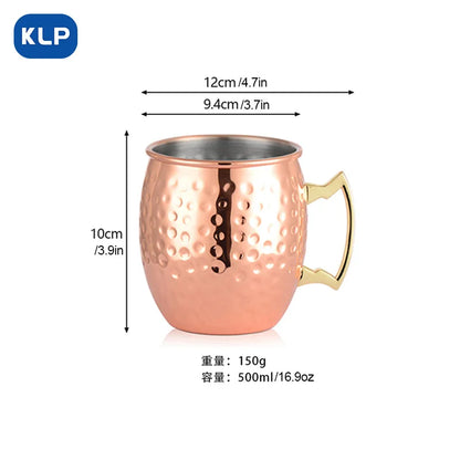 Rose Gold Elegance Stainless Steel Mug