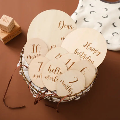 Babyscape Wooden Milestone Numerals