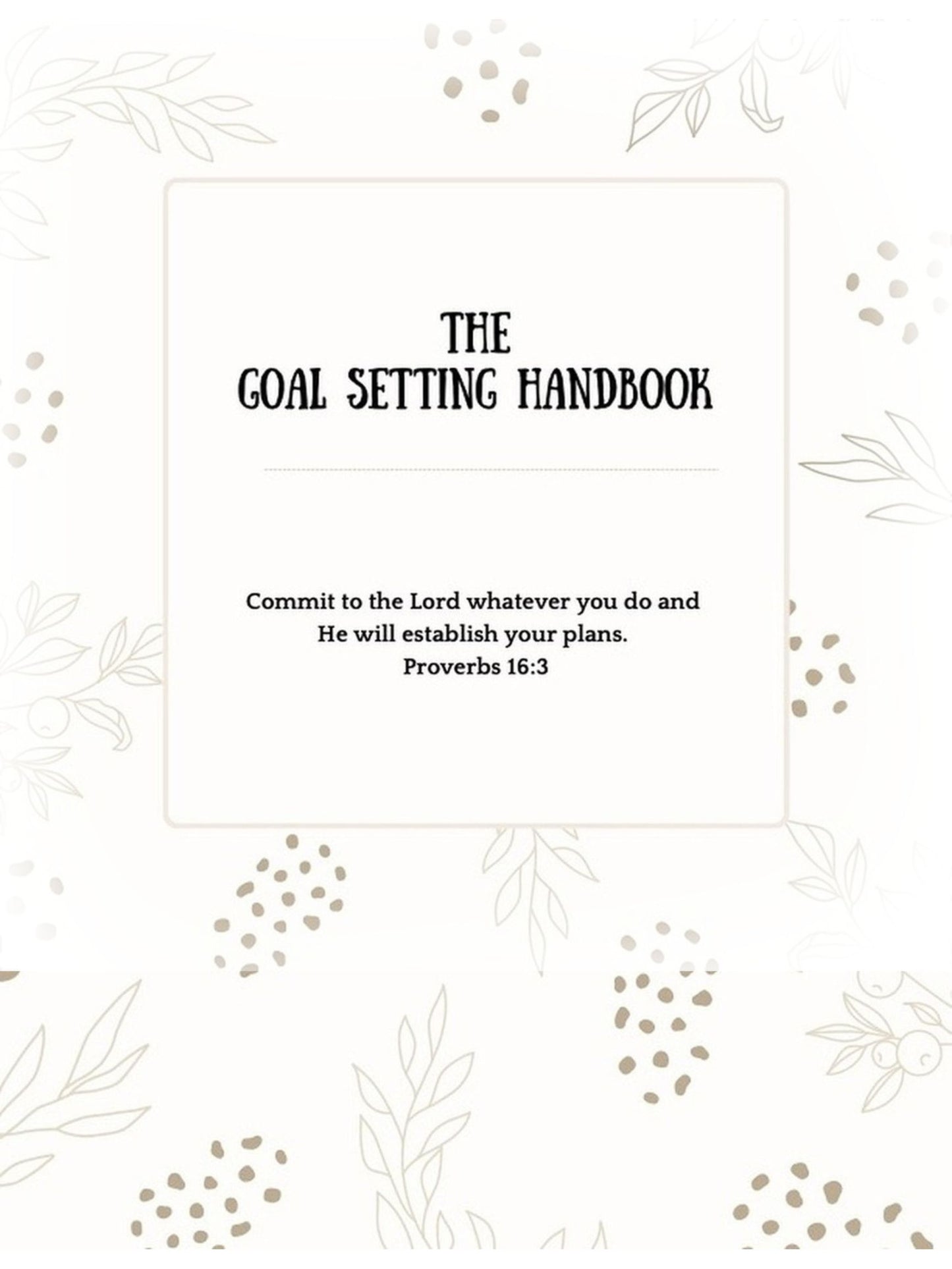 THE GOAL SETTING HANDBOOK (Interactive eBook)