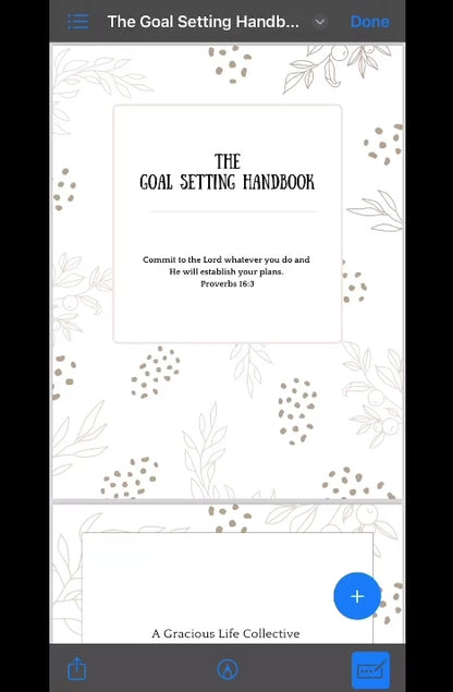 THE GOAL SETTING HANDBOOK (Interactive eBook)